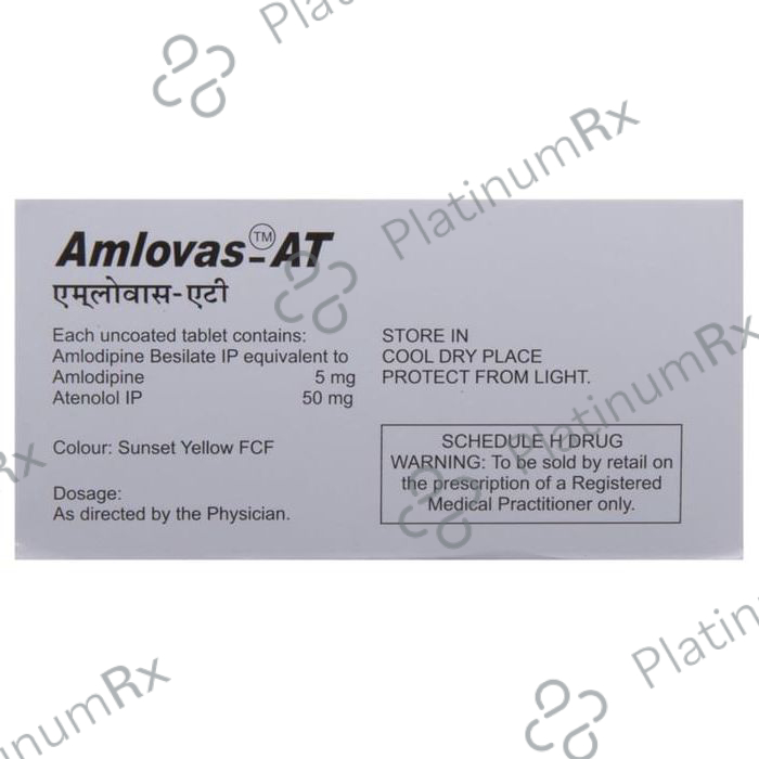 Amlovas AT 5/50mg Tablet 15s
