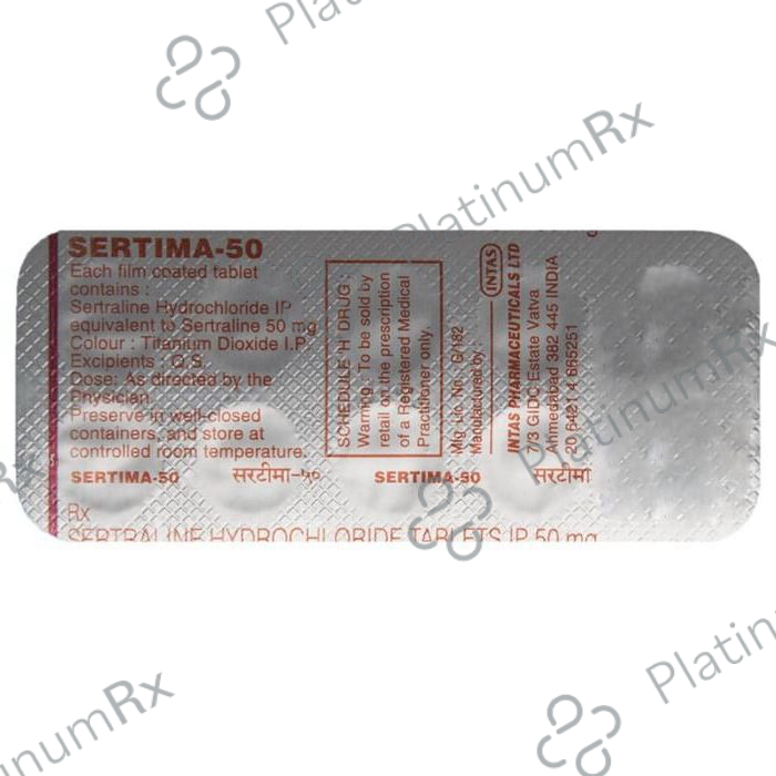 Sertima 50mg Tablet 10s