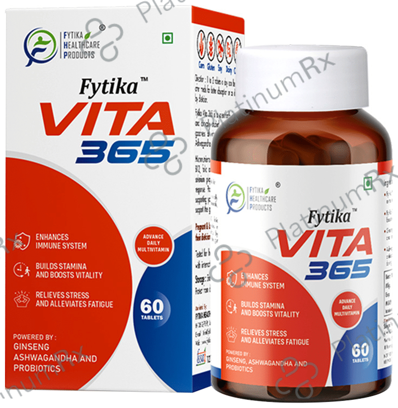 Fytika VITA 365 Daily Multivitamin for Immunity, Stamina & Fatigue Reduction - Tablet