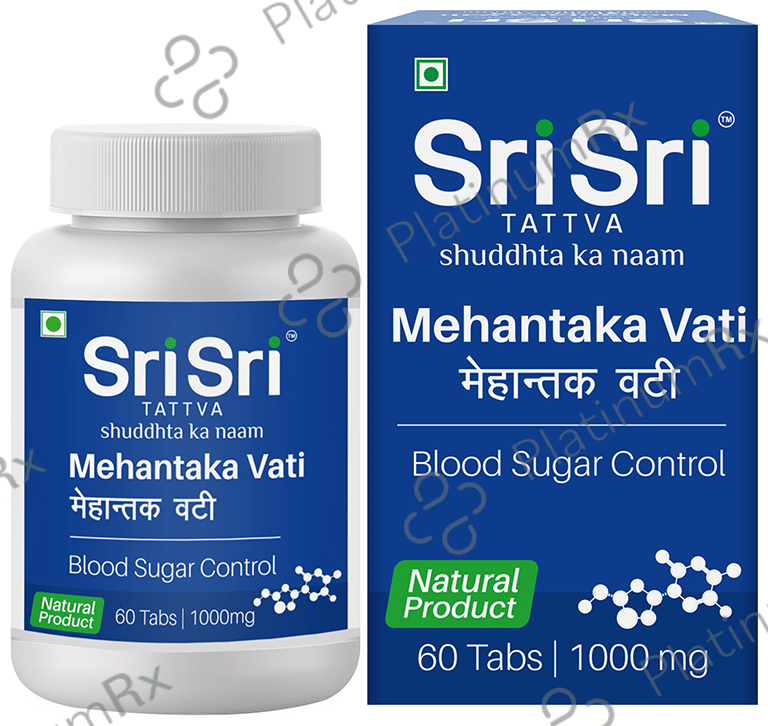 Sri Sri Tattva Mehantaka Vati 1000mg Tablet - For Blood Sugar Control