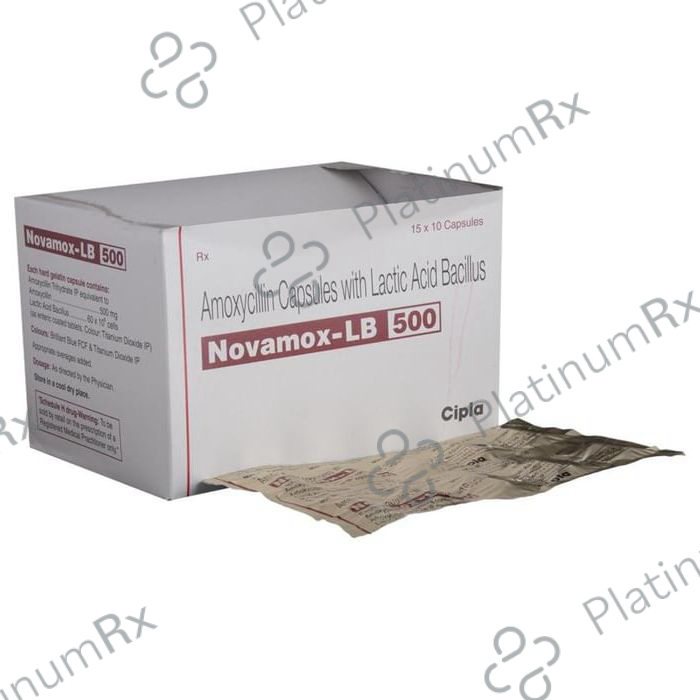 Novamox LB 500mg/60M Capsule 10s