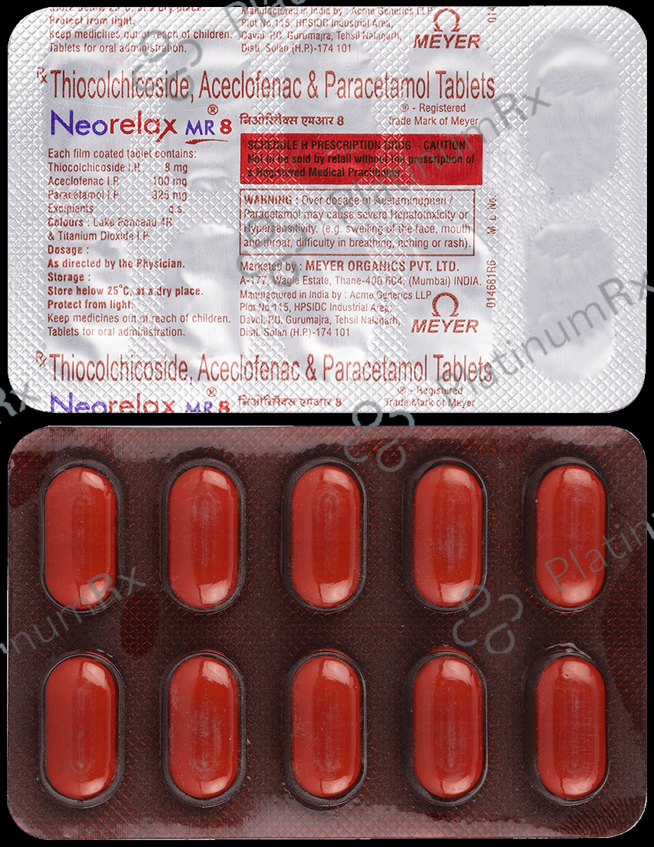 Neorelax MR 100/325/8mg Tablet 10s
