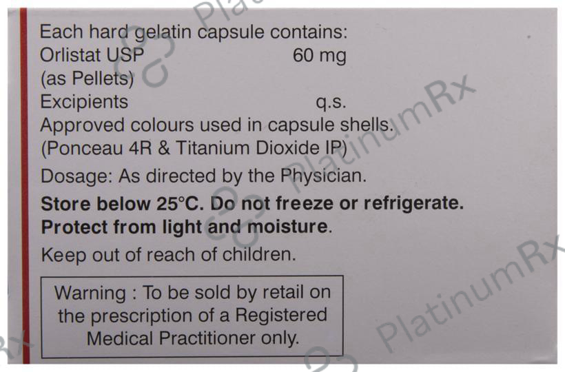 Lipocut 60mg Capsule 10s