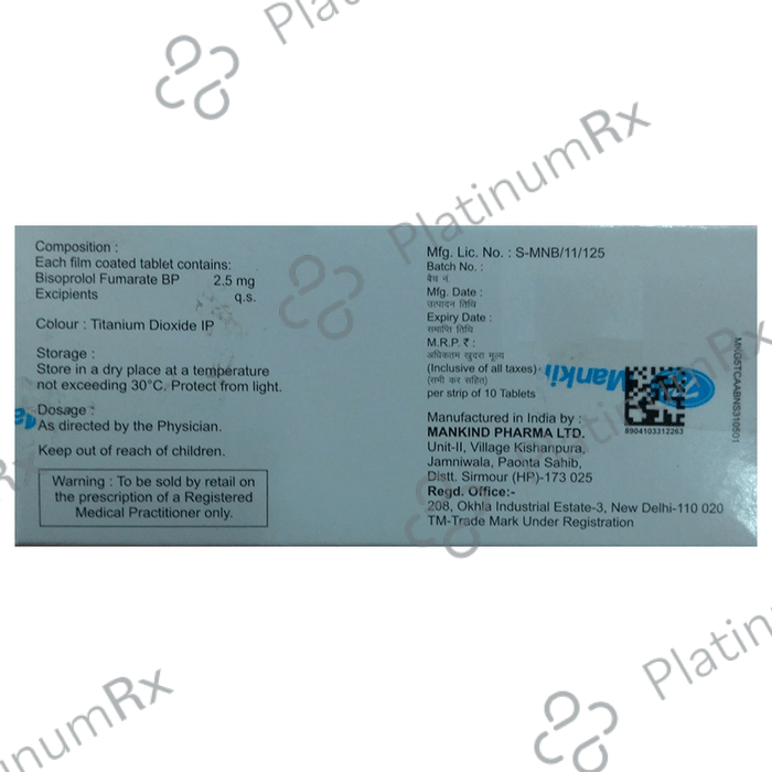 Bisoheart 2.5mg Tablet 10s