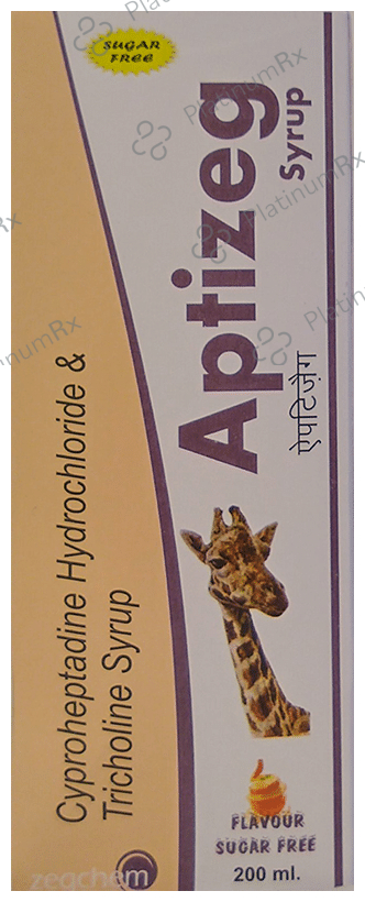 Aptizeg Syrup Orange Sugar Free