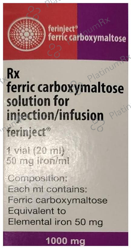 Ferinject 50mg Solution for Injection 20ml