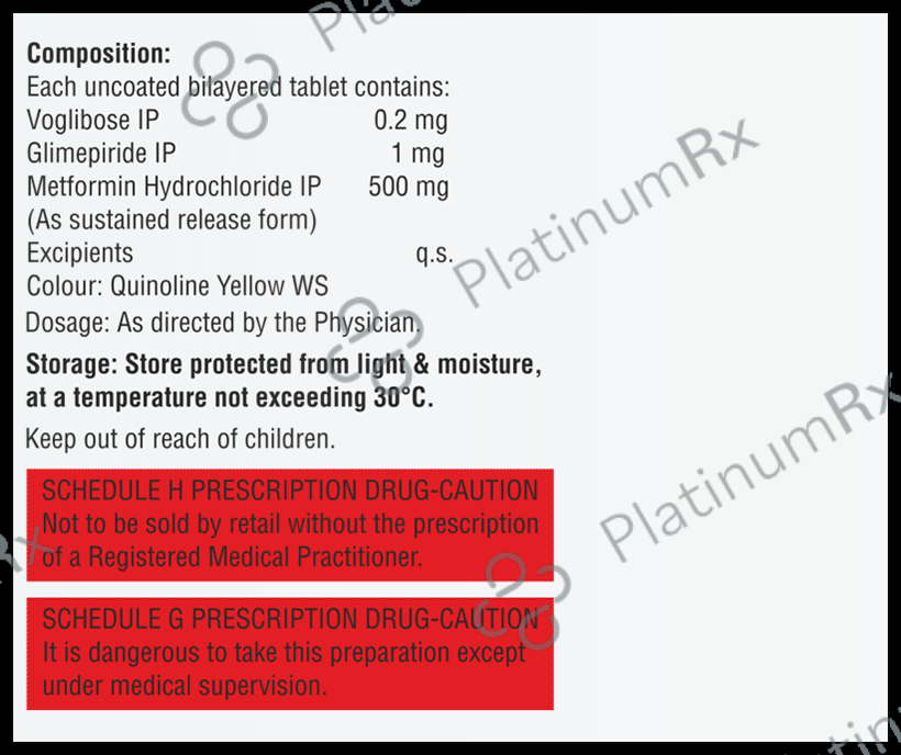 Glipride MV 1 Tablet SR 10s