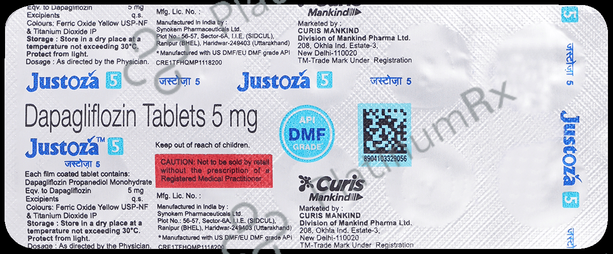 Justoza 5mg Tablet 10 Tablet