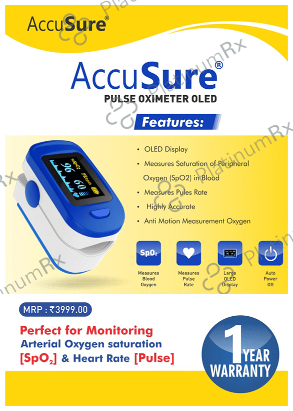 AccuSure FS20C Finger Pulse Oximeter