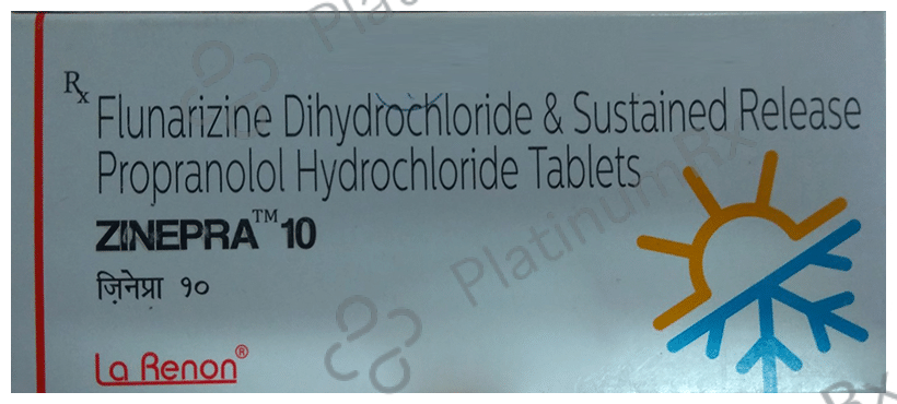 Zinepra 10 10/40mg Tablet SR 10s