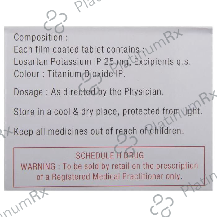 Losar 25mg Tablet 15s