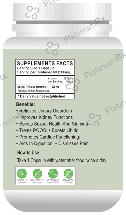 Globyherbs Gokhru Capsule 1000 capsules