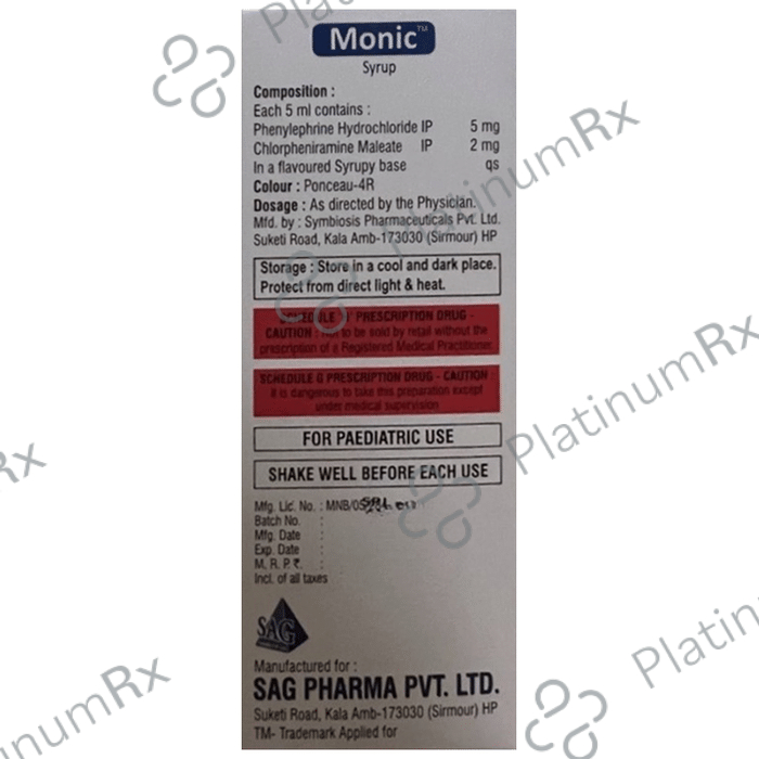 Monic Syrup 200 Syrup