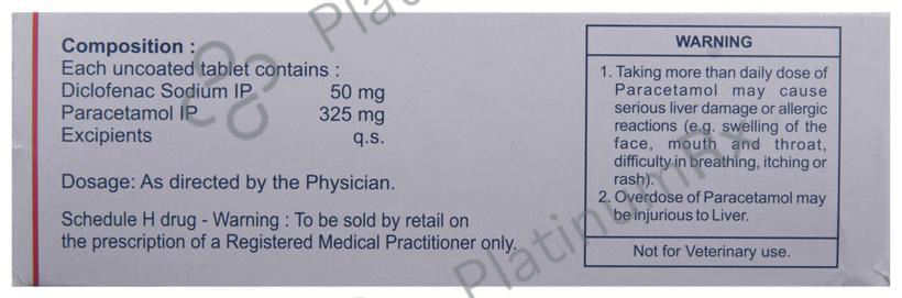 Fenak Plus 50/325mg Tablet 10s