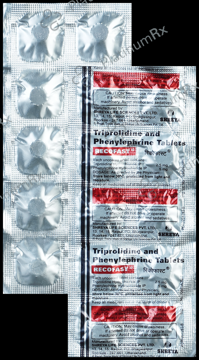 Recofast 5/2.5mg Tablet 10s