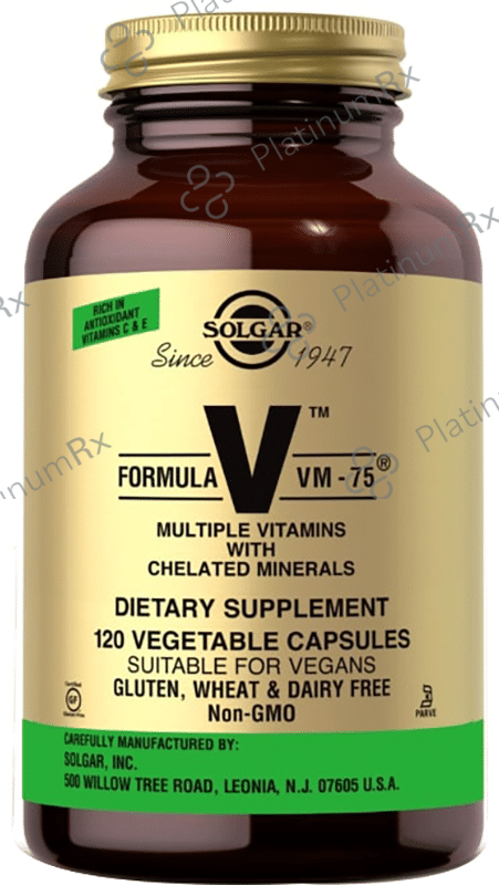 Solgar Formula VM 75 Multivitamin with Chelated Minerals - Vegetable Capsule