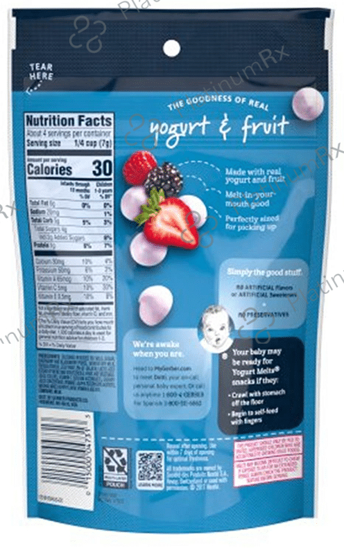 Gerber Yogurt Melts Mixed Berry