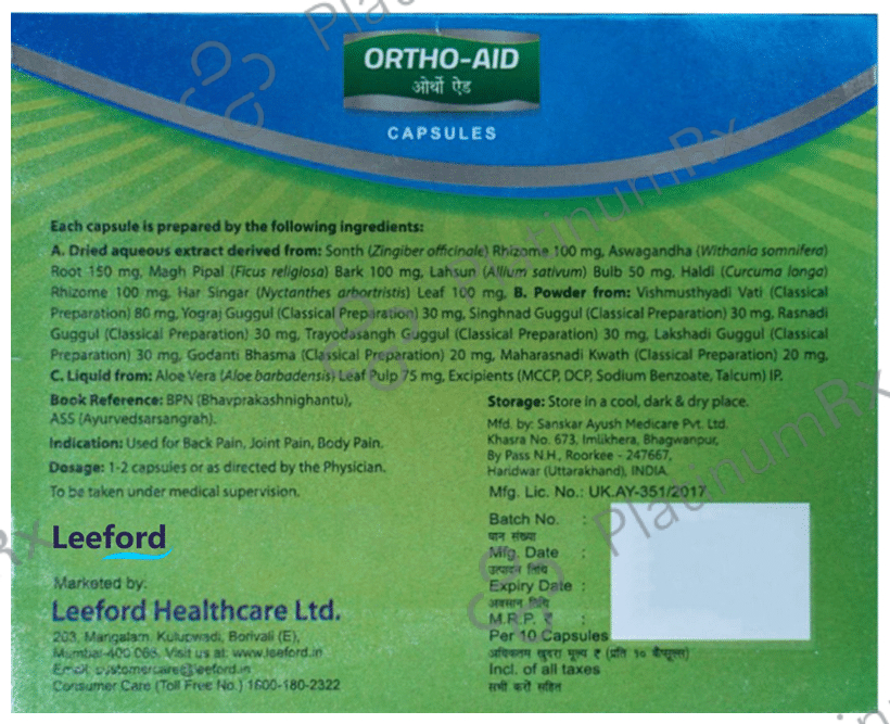 Ortho-Aid Capsule