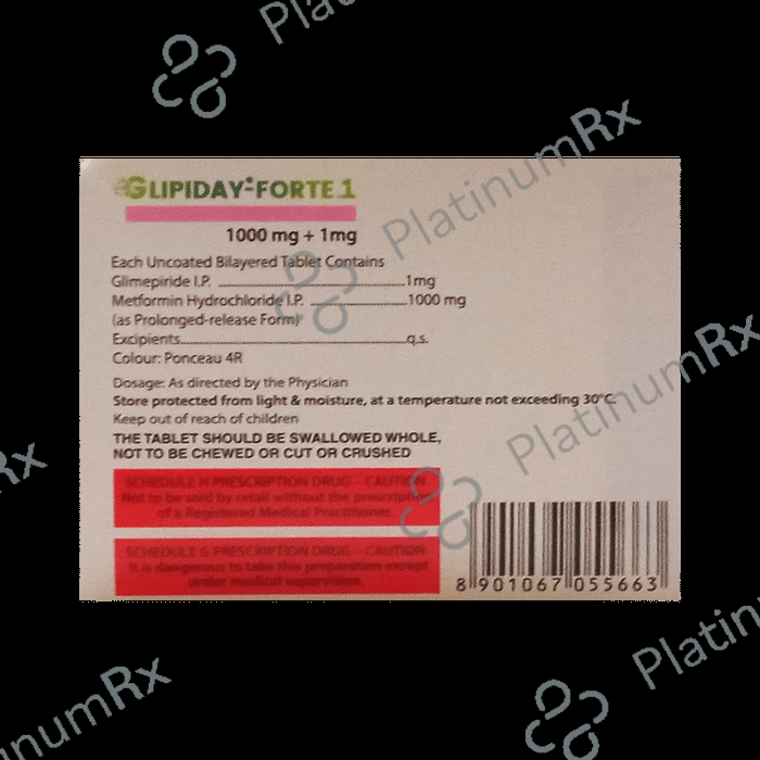 Glipiday-Forte 1 Tablet PR