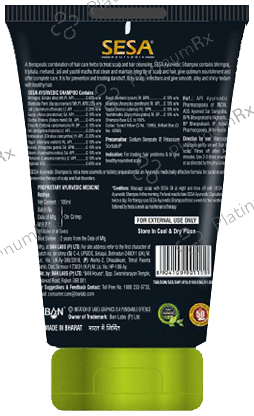 Sesa Hair Fall Control Ayurvedic Medicinal Shampoo (100ml Each)
