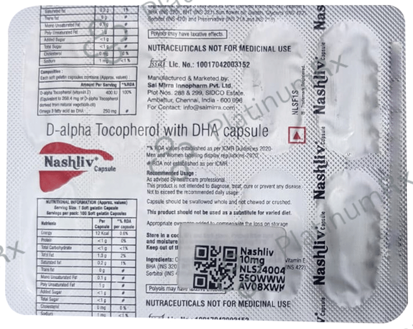 Nashliv 10mg Capsule 10s