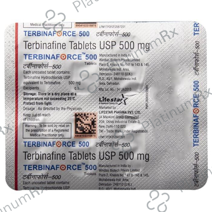 Terbinaforce 500mg Tablet 7s