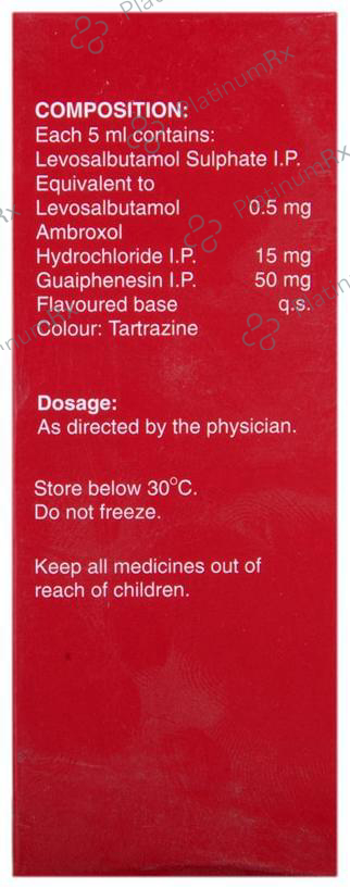 Ascoril LS Junior 15/50/0.5mg Syrup 60ml