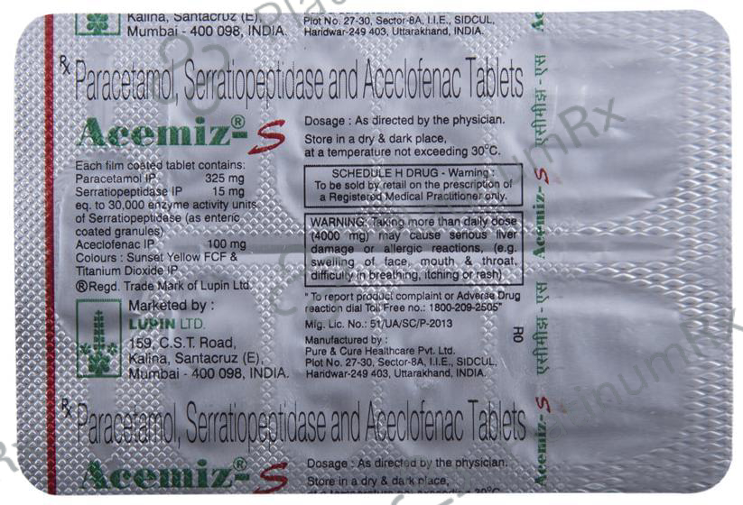 Acemiz S Tablet 10s