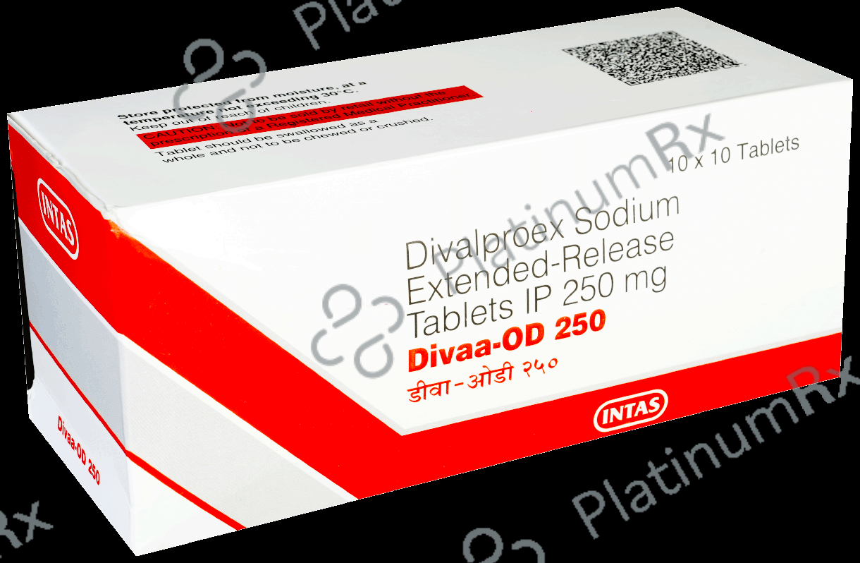Divaa OD ER 250mg Tablet 10s