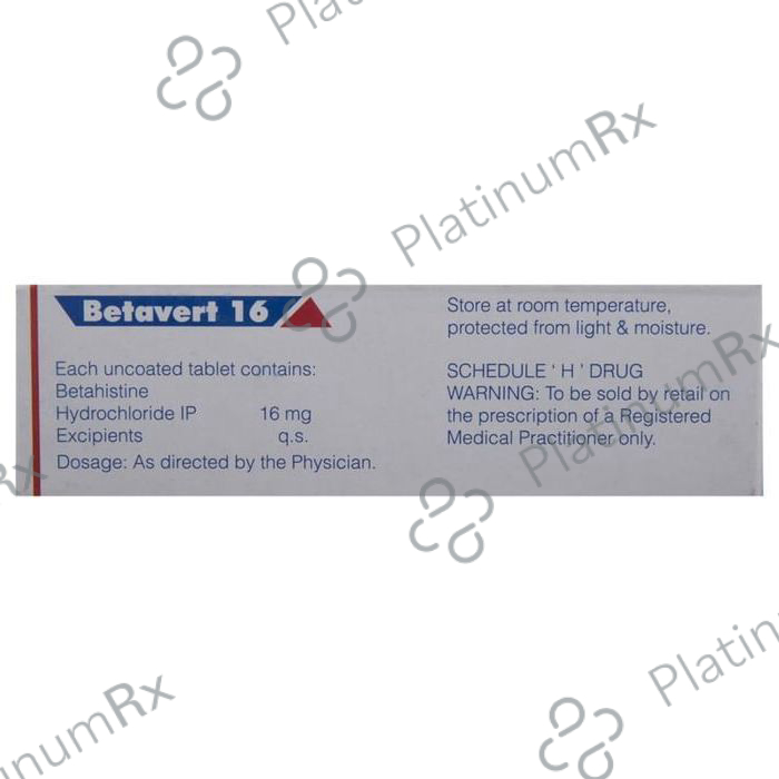 Betavert 16 Tablet 10 Tablet