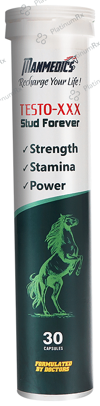 Manmedics Testo-XXX Stud Forever(30 Capsule Each) 1 Pack