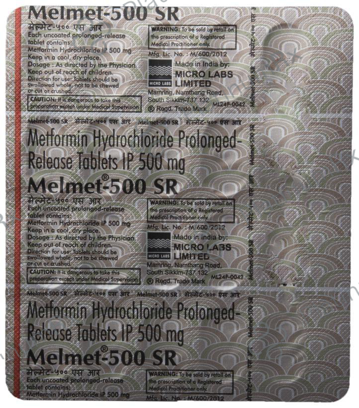 Melmet 500mg Tablet SR 20s