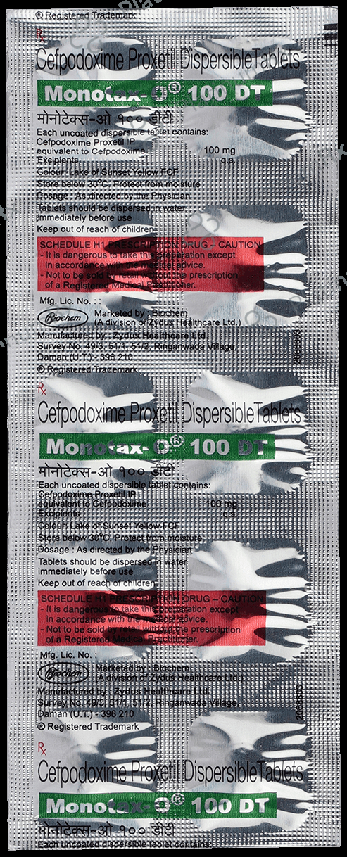 Monotax O 100mg Tablet DT