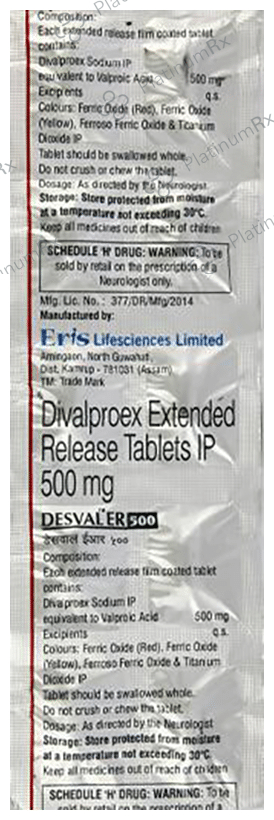 Desval 500mg ER Tablet 10s