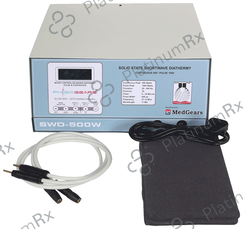 Physiogears Swd Machine Physiotherapy Equipment Shortwave Diathermy 500 Watt