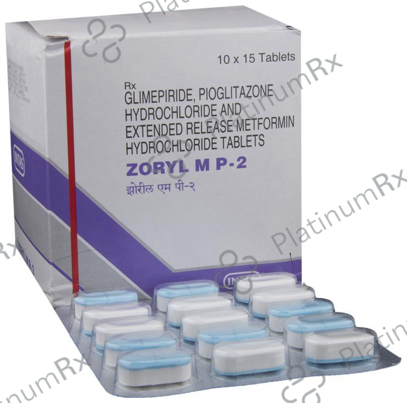 Zoryl MP 2 Tablet ER 10 tablets