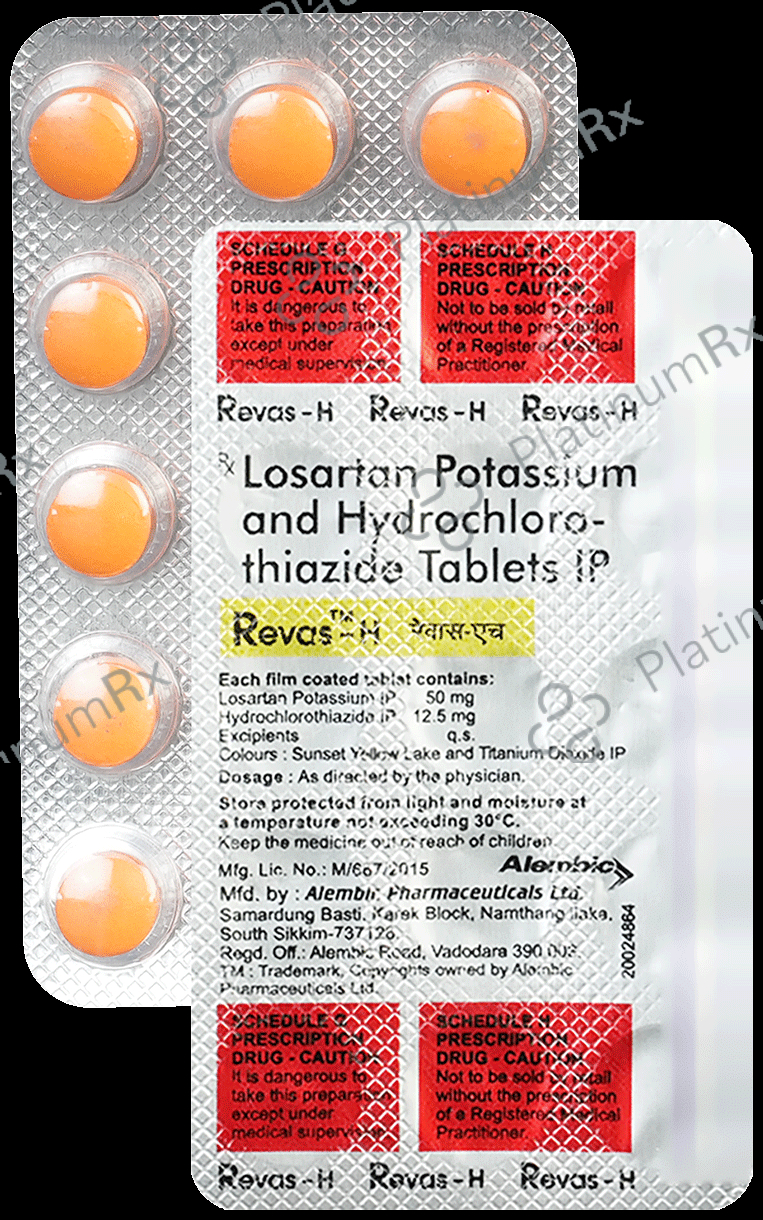 Revas H 12.5/50mg Tablet 15s