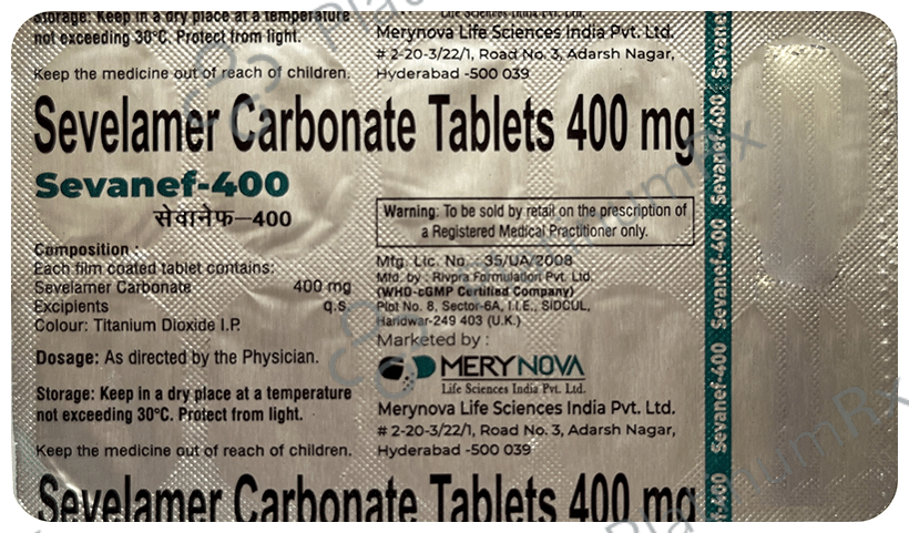 Sevanef 400 Tablet