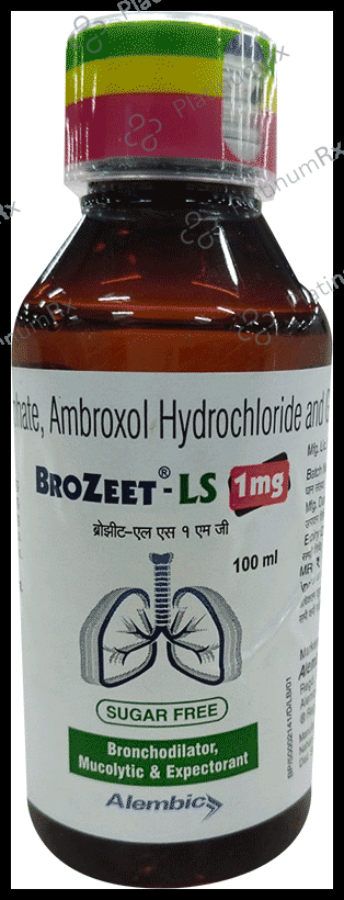 Brozeet-LS 1mg Syrup Sugar Free