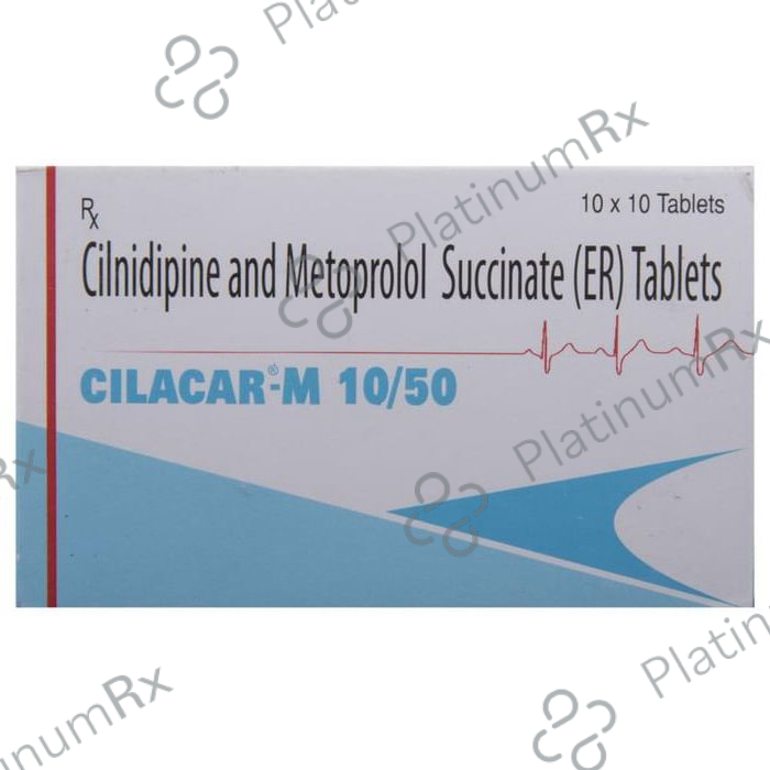 Cilacar M 10/50mg Tab ER 10s