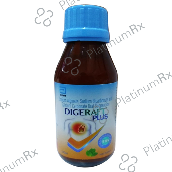 Digeraft Plus Mint 325/500/213mg Oral Suspension 200ml