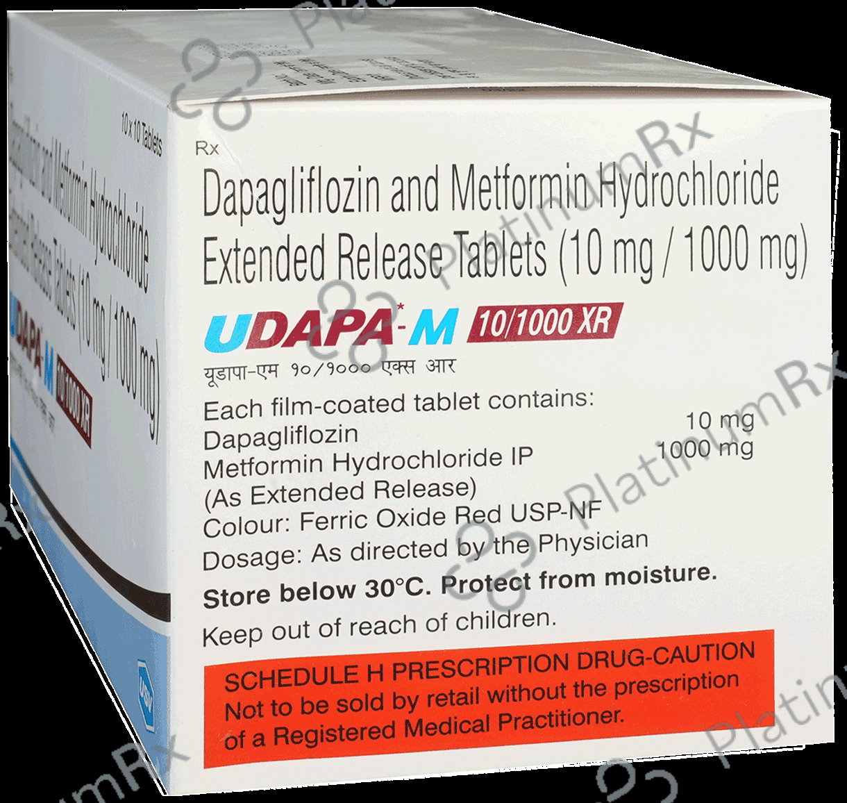Udapa M 10/1000mg Tablet 10s