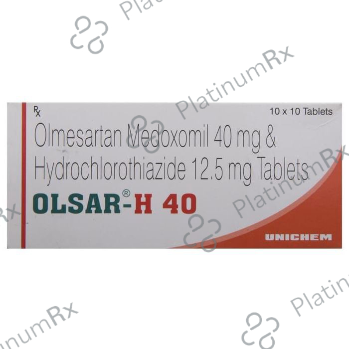 Olsar H 40/12.5mg Tablet 10s
