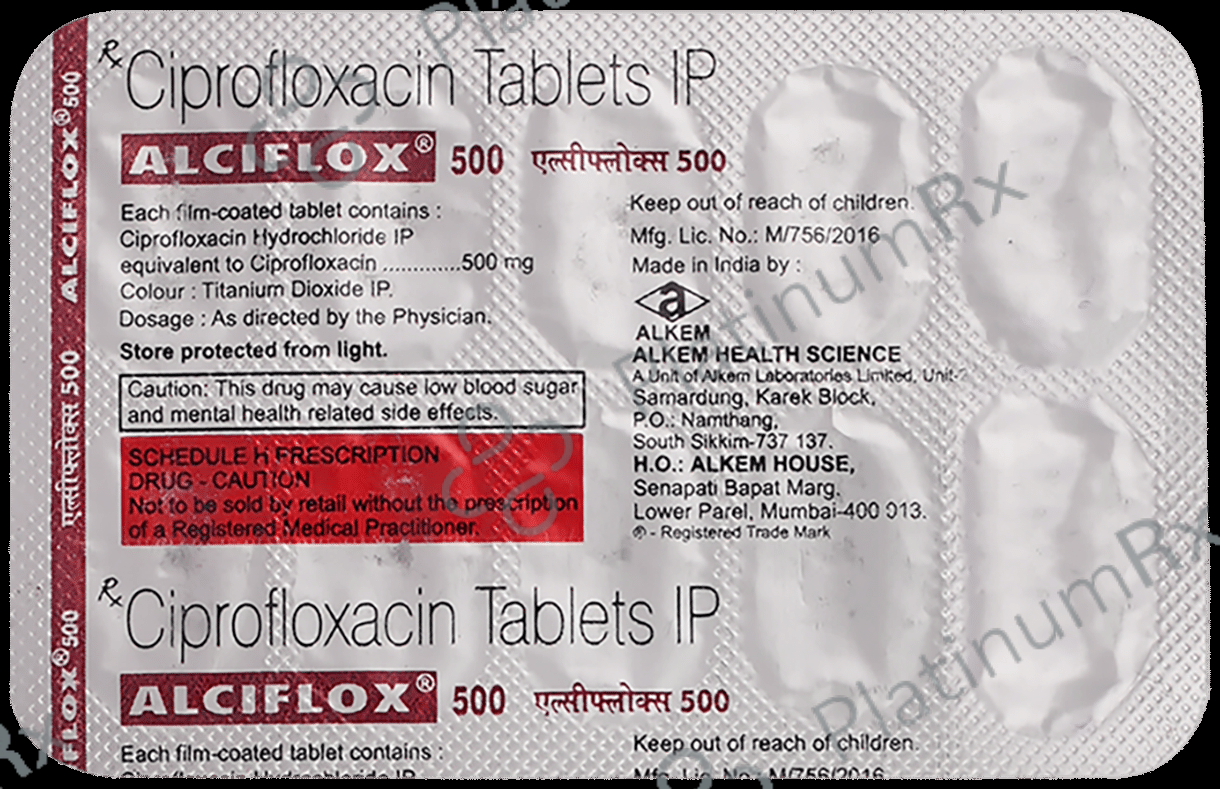 Alciflox 500mg Tablet 10s