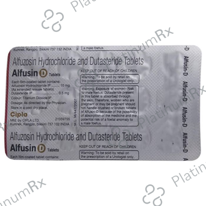 Alfusin D 10/0.5mg Tablet ER 15s