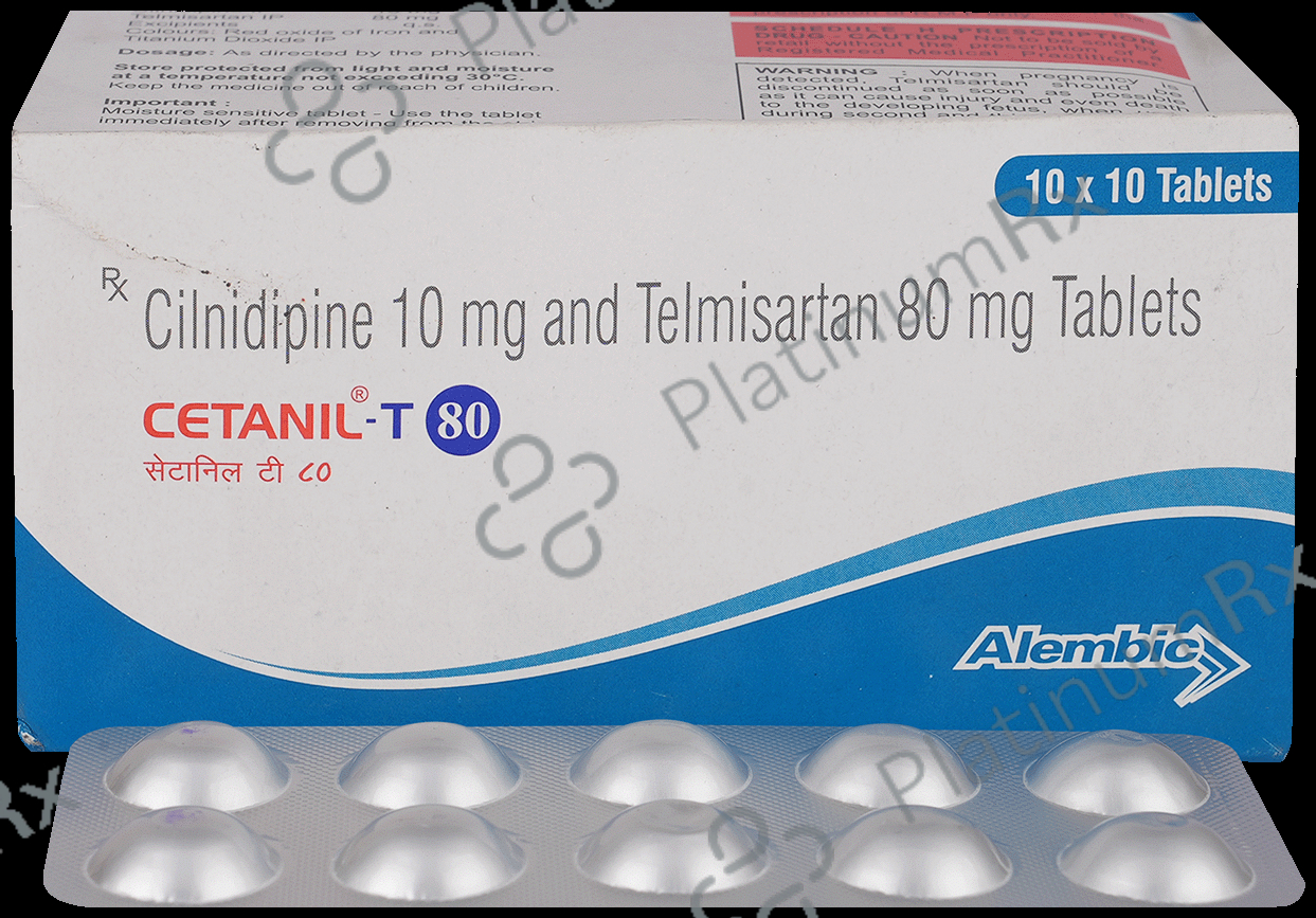 Cetanil T 10/80mg Tablet 10s