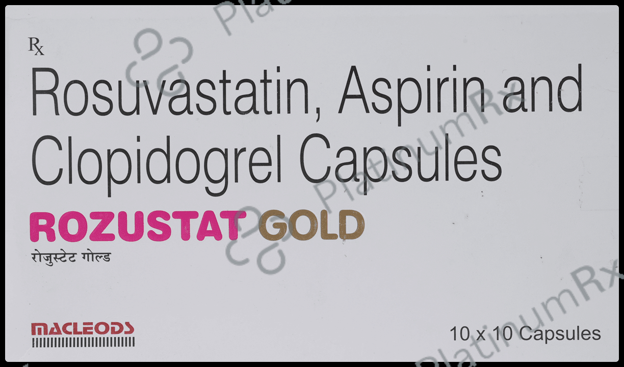 Rozustat Gold 10/75/75mg Capsule 10s