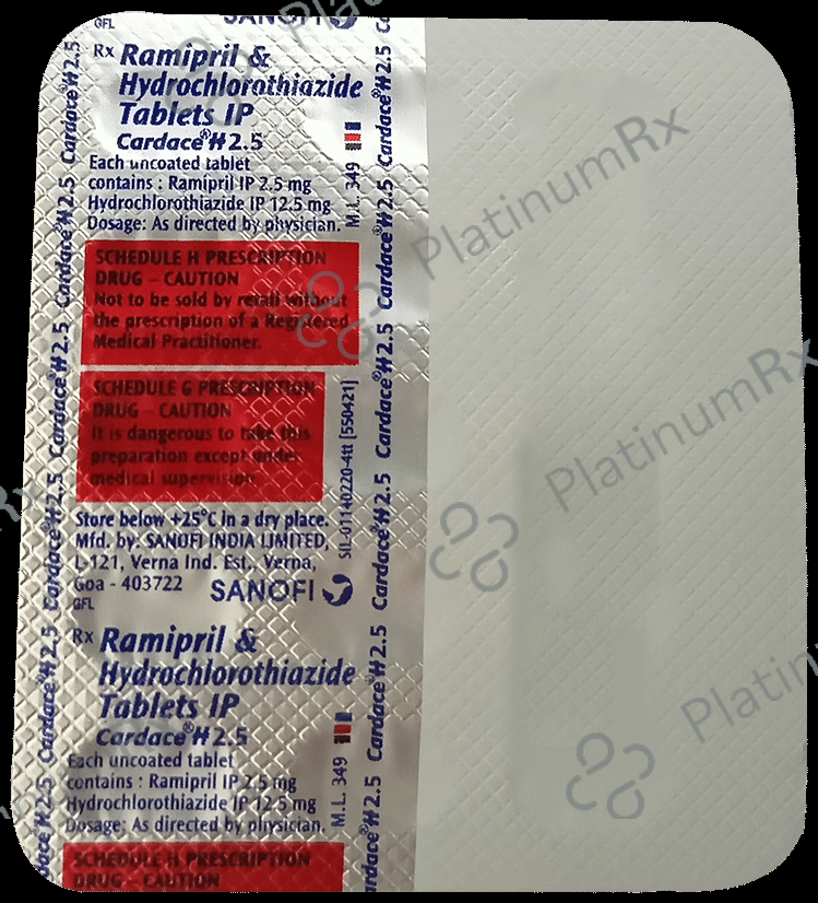 Cardace H 12.5/2.5 Tablet 15s