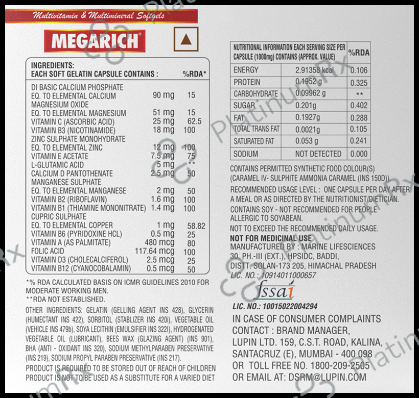 Megarich Softgels