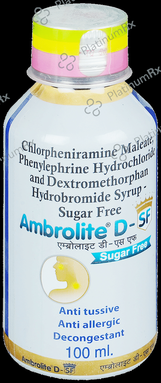 Ambrolite D Sugar Free Syrup 100ml